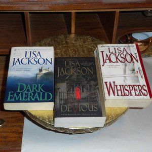 Books - (set/3)) -  "Dark Emerald",  "Whispers", &  "Devious"